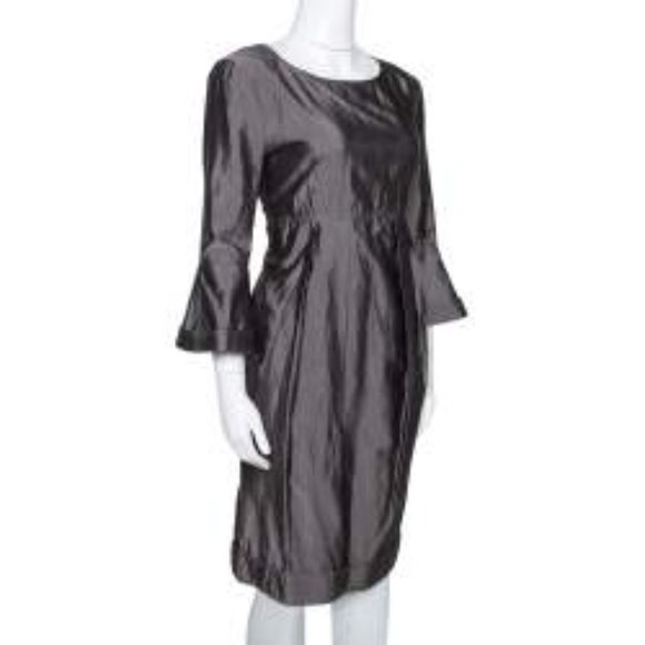 Burberry Dresses & Skirts - Burberry Women's Heather Gray Silk Blend Cocktail Dress Size 6